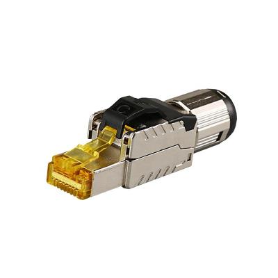 China Networking RJ45 Cat8 plug ftp STP 8P8C cat8 connector tool-free shielded modular jack for sale