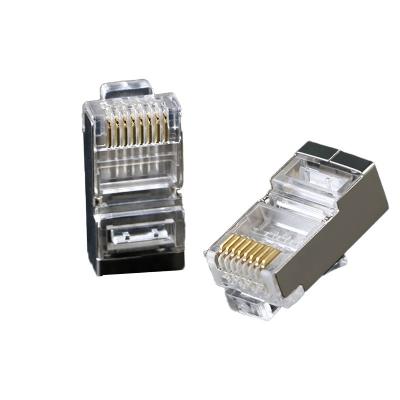 China Networking Cat6 STP 8P8C Crystal Head RJ45 Connector Plug for sale