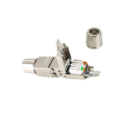 China Networking twin type rj45 stp Cat6A cable to cable connector for network cable connection for sale