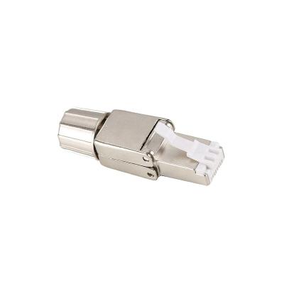 China Networking RJ45 Cat6A shielded connector without tool with screw for sale