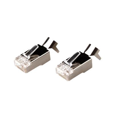 China Networking CAT7 Metal Shielded RJ45 Cat7 Connector FTP 8P8C Ethernet Connector Modular Network Jack for sale