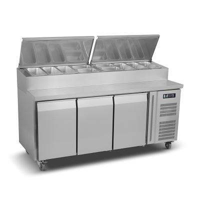 China Single-temperature Stainless Steel High Quality Kitchen Refrigeration Equipment Commercial Salad Refrigeration Freezer for sale