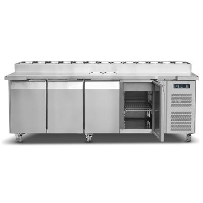 China Single-temperature Stainless Steel Commercial Kitchen Refrigeration Equipment Salad Refrigeration Freezer for sale