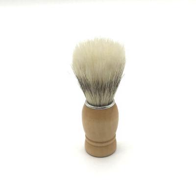 China Wholesale Man Grooming Beard Care 2021 Hot Sale Hardwood Handle Synthetic Shaving Brush Knots For Man for sale