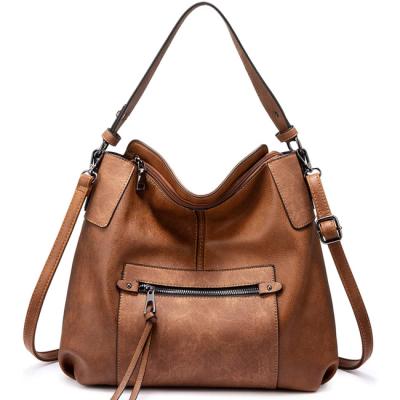 China Fashion hobo bags cross shoulder luxury leather lady bags synthetic body bags handbags for women for sale