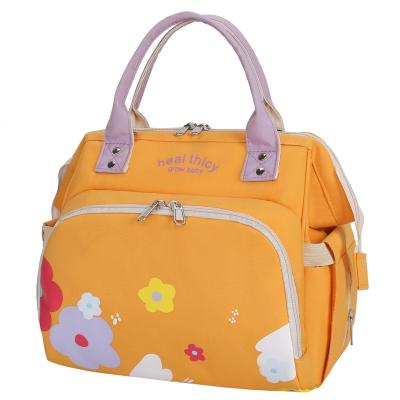 China Hot Selling Large Capacity Water Resistant Lovely Diaper Bags Baby Diaper Bag Baby Changing Bags For Mom for sale