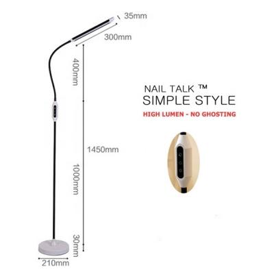 China 5 Grades Glow Dimmable NAILTALK Chinese Fluorescent Outdoor Man Stand Reading Modern Led Floor Lamp Floor Lamp for sale