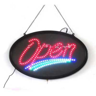 China Stained Glass NAILTALK Oval 48*25cm We Hold Designs Outdoor Lighting Open Led Halal Neon Acrylic Signs for sale