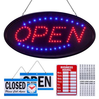 China Factory 48X25cm Logo Advertising Neon Open Sign Custom Outdoor Hanging Stained Glass NAILTALK Led for sale