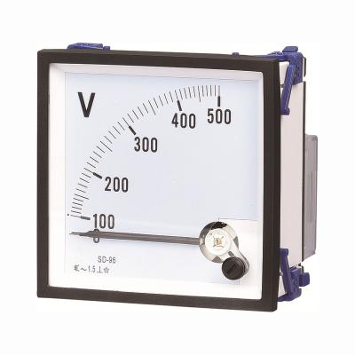 China 500V electromagnetic square moving iron type SD-S96 AC voltmeter system for sale