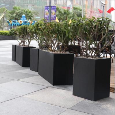 China Convenient Corrosion Resistance And Anticorrosion Simple Corten Steel Flower Pot for sale