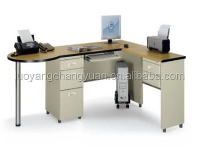 China Modern Commercial Furniture Factory Price Direct Durable Moisture-proof L-Type Office Table for sale