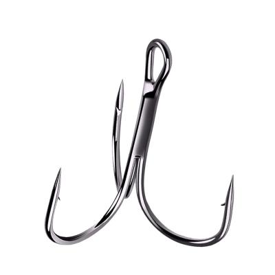 China 2X ST36 Strong Lure Saltwater Sunfish Twine Fish Hooks Circle Circle Treble Hook for sale