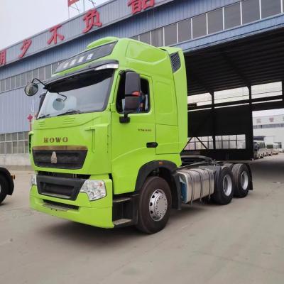 China Utilizado HOWO Sinotruk camión tractor T7H 540HP 6X4 con ventana manual del sistema multimedia en venta