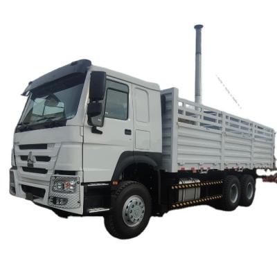 China Sinotruck HOWO 6X4 371HP Fence Cargo Truck , 3 Axles Draw Bar Trailer For Sale for sale