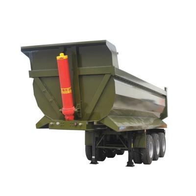 China Multimedia System Heavy Duty 50 Cubic Meter Tractor Hydraulic Rear Tipper Trailer for Kenya and Congo for sale