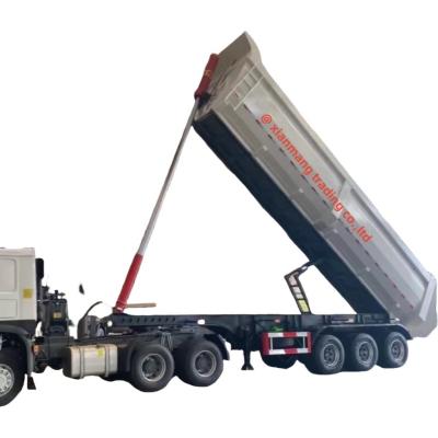 China 3 Axle Tipper Semi Trailer 60 Ton Dump Trailer Truck In Africa With Durable Design for sale