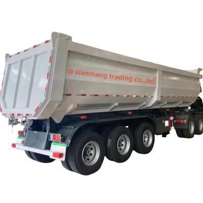 China U Type Tipper Dump Trailer Dump Truck 3 Axle 40 Cbm 60 Tons 70 Tons Tipper Semi Trailer for sale