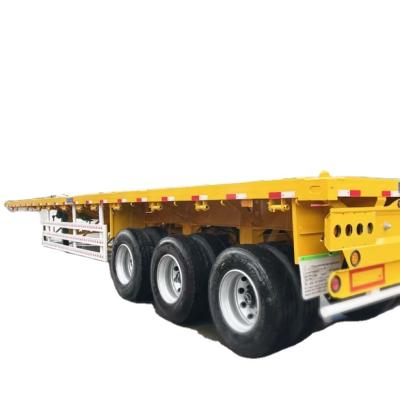 China 3 4 5 Axles 40ft Flatbed Semi Trailer 60ft High Load Capacity 13T-16T For Mexico for sale