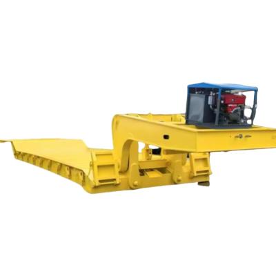 China 3 Axle 60 Ton Lowbed Semi Trailer Detachable Removable Gooseneck Lowboy Trailer For Sale Saudi Arabia for sale