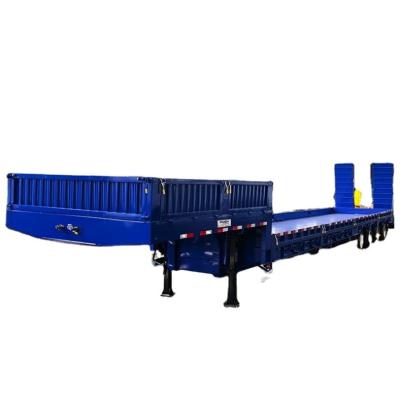 China XM Group 4 Axle 50 60 Ton Gooseneck Lowbed Semi Trailer Lowboy Truck Trailer For Tanzania And Kenya for sale