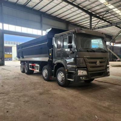 Κίνα 8X4 Lhd 12R20 375 HP Howo Dump Truck Προσαρμοσμένο με ρύθμιση τιμονιού και ίππων προς πώληση