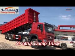 automatic 8x4 371hp sinotruk howo mine sand dump tipper truck 40 ton 60 ton in africa