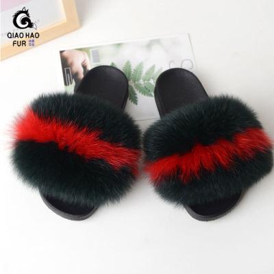 China Fashion trend furry furry supplier wholesale custom fur slippers in shoesSlides eco-friendly slippers for sale