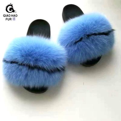 China Fashion Trend Furry Slippers Bedroom Slippers Sheepskin Fur realSlides Slippers for sale