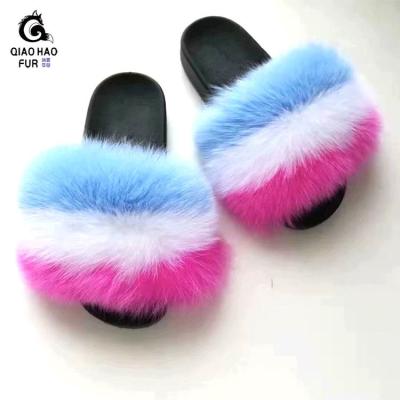 China Fashion Trend Slippers Custom Be Seditious With Color Fur For Luxury Designer MenSlides Slippers Slippers for sale