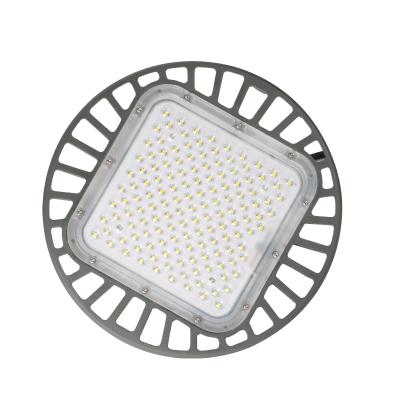 China WAREHOUSE high efficiency warehouse IP65 200w new square waterproof UFO led high bay light for shopping mall for sale