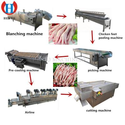 China High Output Chicken Paw Processing Machine of Chicken Feet Peeling Machine/Chicken Feet Peeler Peeling Machine for sale