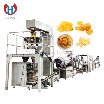 China Hot Selling Vegetable Processing Plant Frying Machine Potato Chips/Potato Slicer For French Fries/Potato Chips Production Lines for sale