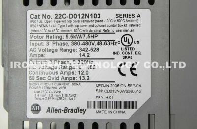 China 22C-D072A103 Allen Bradley Powerflex Powerflex 400 50HP Series A 480V for sale