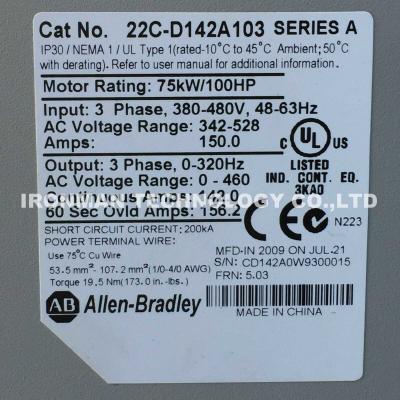 Cina 22C-D142A103 /A Allen Bradley PowerFlex in vendita