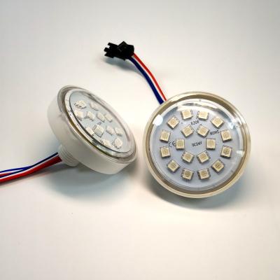 China Sports stadiums diameter 60mm 18 LED smd5050 pixel module light programmable accessible led amusement dc24v for sale