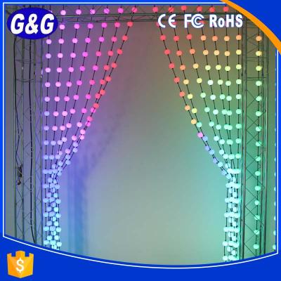 China 3d DMX RGB 50mm pixel ball light led pixel tracing leaded ball curtain magic crystal ball light GG-LS5150SPH-6RGB-IC for sale