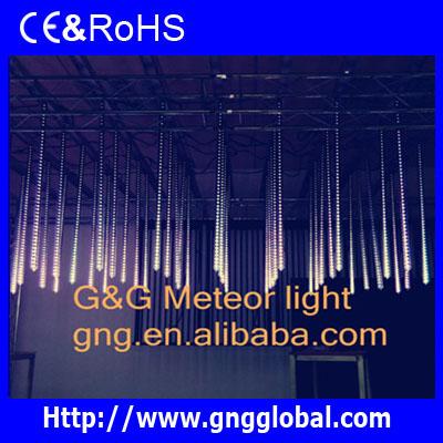 China Transparent PC DMX 3D Tube Waterfall Effect Led Icicle Meteor Light for sale