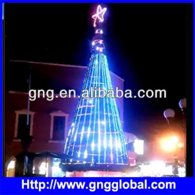 China Smart Transparent Magical Effects PC Vertical Meteor LED Christmas Light for sale