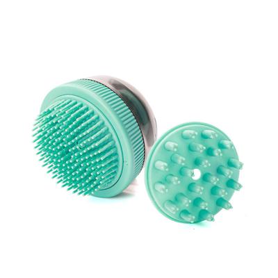 China Sustainable Factory Direct Sale Silicone Massage Shampoo Pet Cleaning Bath Design  Grooming Brush for sale