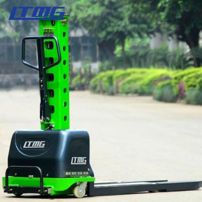 China Self Loading Portable Stacker 0.5 Ton 0.6 Ton Semi Electric Stacker for sale