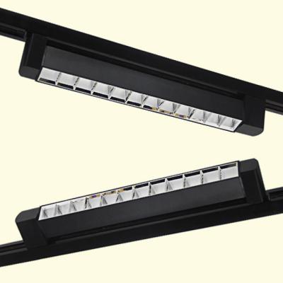 China Modern Commercial supplier long strip rotatable LED track Lights linear AC220V fixtures for project Spotlight for sale