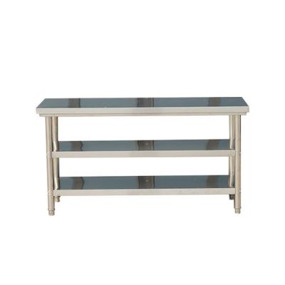 China Hotel/Restaurant factory price stainless steel table work table work bench kitchen equipment 304 stainless steel commercial table/restaurant for sale