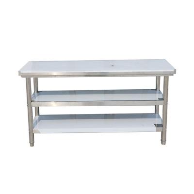 China Hotel kitchen / restaurant / 1.8m laboratory bakery working table hotel kitchen 3 tier stainless steel work table for sale