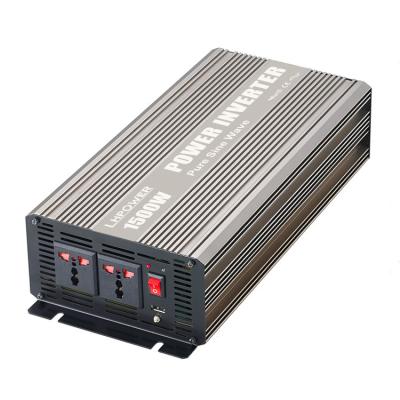 China Low Battery Voltage & Over Volate 1500Watt UK 12VDC 24VDC 48VDC 230V Standard Pure Sine Wave Power Inverter for sale