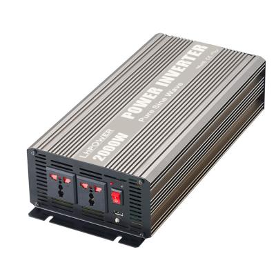 China Low Battery Voltage & Over Volate 2000W UK 24V 230V Standard Pure Sine Wave Power Inverter for sale