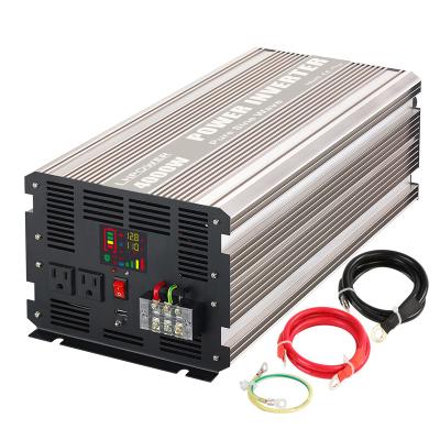 China Low Battery Voltage & Over Volate 4000W USA Standard Pure Sine Wave Power Inverter 12VDC 24VDC 48VDC 230V for sale