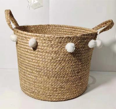 China Customized Cheap Sustainable Bestseller Straw Storage Basket Large Price Vegetable Plankton Storage Basket Nice With Bulb for sale