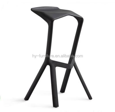 China Bar Chair Promotional Polypropylene Plastic Bar Stool, Stackable Chair For Bar for sale