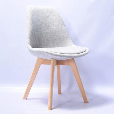 China Dining Chair Wholesale Plastic Chairs With Wood Legs Canvas/Velvet Dining Chair Tulip Chairs For Sale HYL-053-D2 for sale